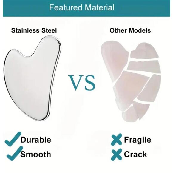 Guasha (Facial Tool)-(Silver)-(New)-$15.00 - Picture 2 of 7